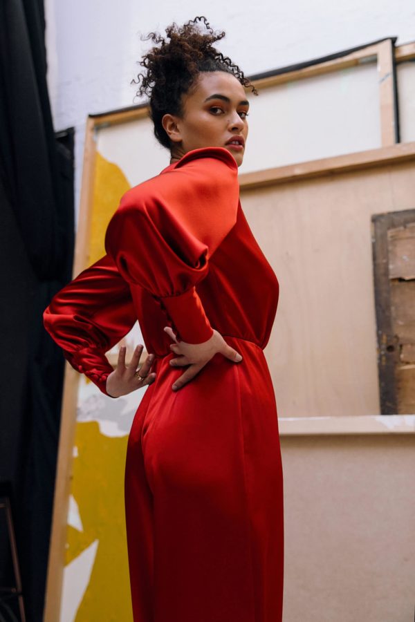 Combinaison Rouge Terre - Azéline Paris