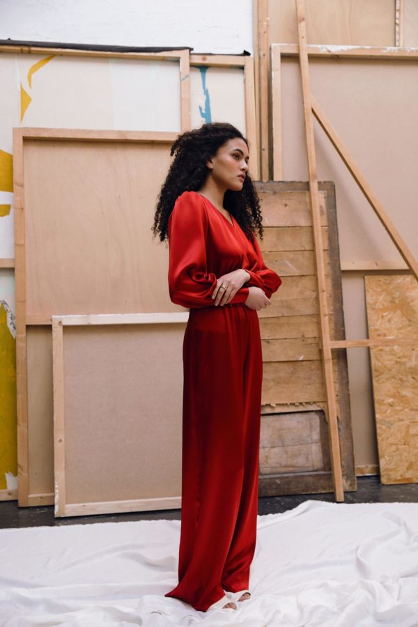 Combinaison Rouge Terre - Azéline Paris