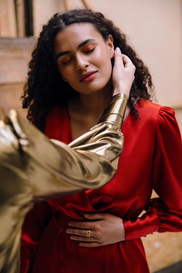 Combinaison Rouge Terre - Azéline Paris