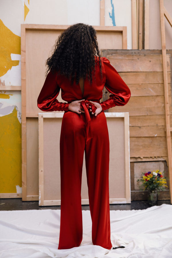Combinaison Rouge Terre - Azéline Paris