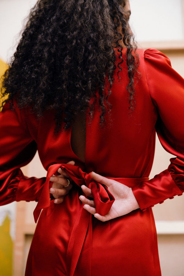 Combinaison Rouge Terre - Azéline Paris