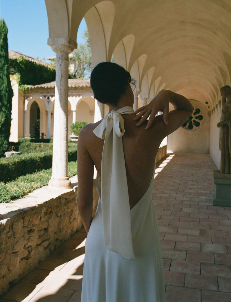 Robe de mariée de luxe col américain | Azéline Paris