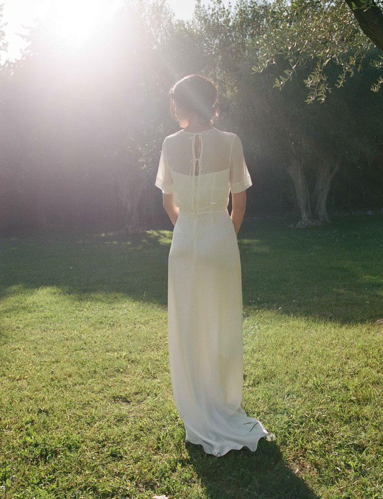 Robe de mariée minimaliste fait en france | Azéline Paris